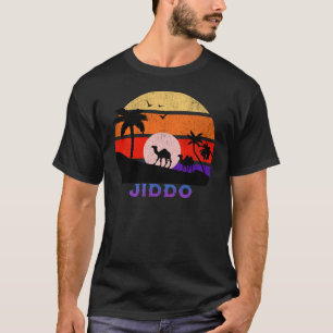 T-shirt Jiddo Retro Sunset Ocean Grand-père