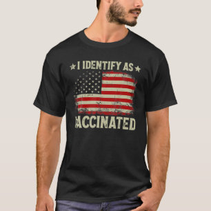 T-shirt J'Identifie Comme Drapeau Américain Patriotique Va