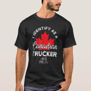 T-shirt J'Identifie Comme Un Convoi Canadien Pour La Liber