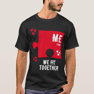 T-shirt Jigsaw Heart NOUS NOUS METTONS ENSEMBLE Couples Va