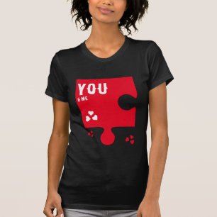 T-shirt Jigsaw Heart NOUS NOUS METTONS ENSEMBLE Couples Va