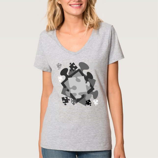 T-shirt Jigsaw Jumble (Devant)