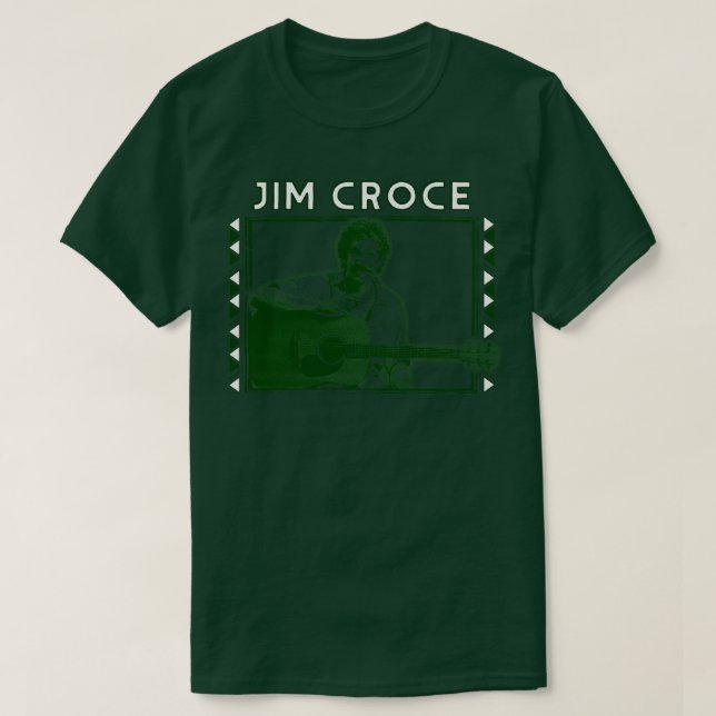 T-shirt Jim Croce Retro Fan Design (Design devant)