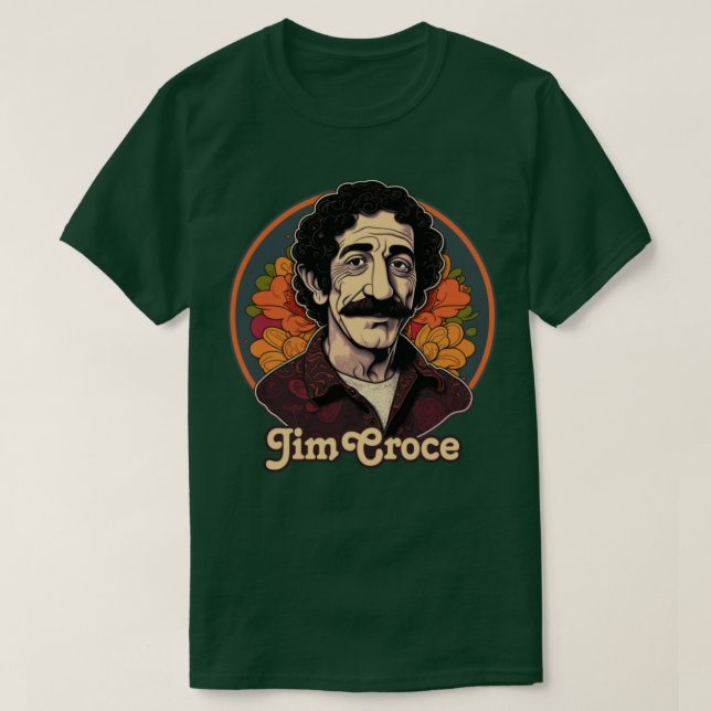 T-shirt Jim Croce Retro Fan Design d'oeuvres d'art1 (Design devant)