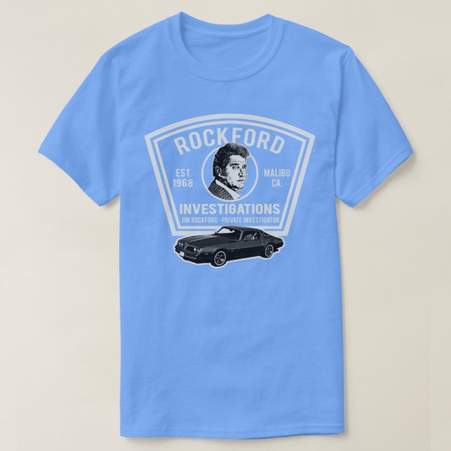 T-shirt Jim Rockford, chercheur privé Patch (Design devant)