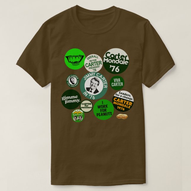 T-shirt JIMMY CARTER pour la campagne présidentielle Vinta (Design devant)
