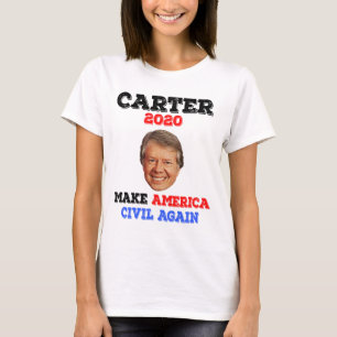 T-shirt Jimmy Carter rendre l'Amérique civile à nouveau Dé