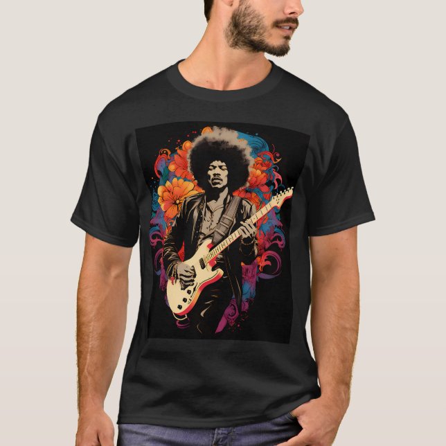 T-shirt Jimmy Hendrix Vintage (Devant)