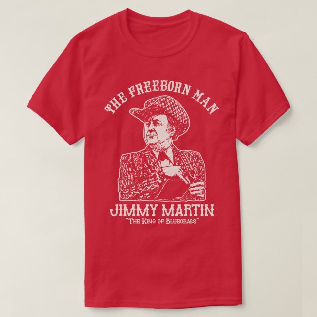 T-shirt Jimmy Martin, l'homme libre (Design devant)