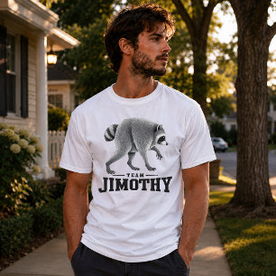 T-shirt Jimothy Raton Laveur Viral Drôle Panda Ordures Fau