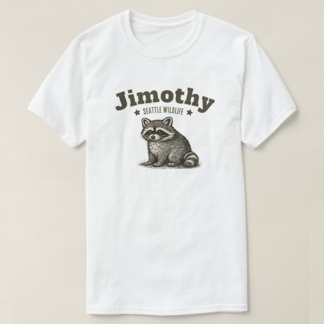 T-shirt Jimothy Raton Seattle Faune (Design devant)