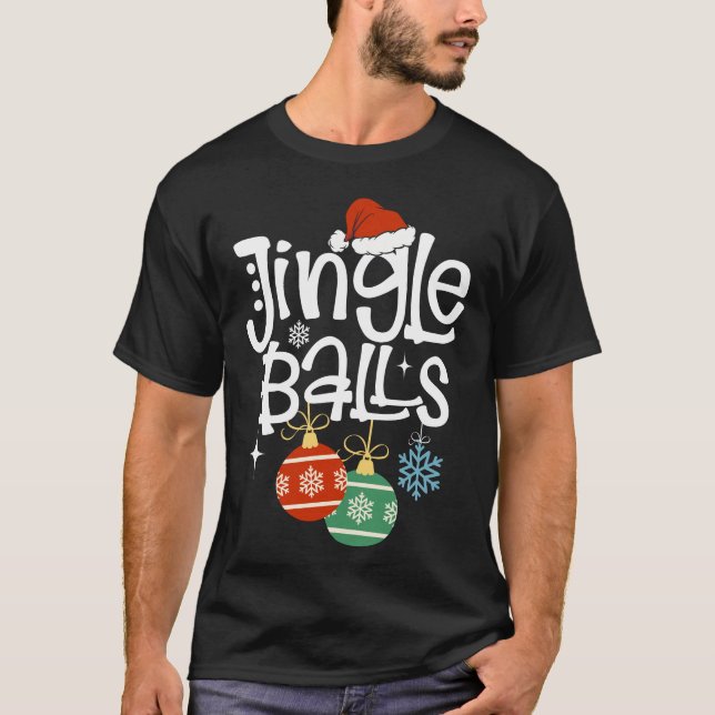 T-shirt Jingle Balls Correspondant Châtaignes Couple de No (Devant)