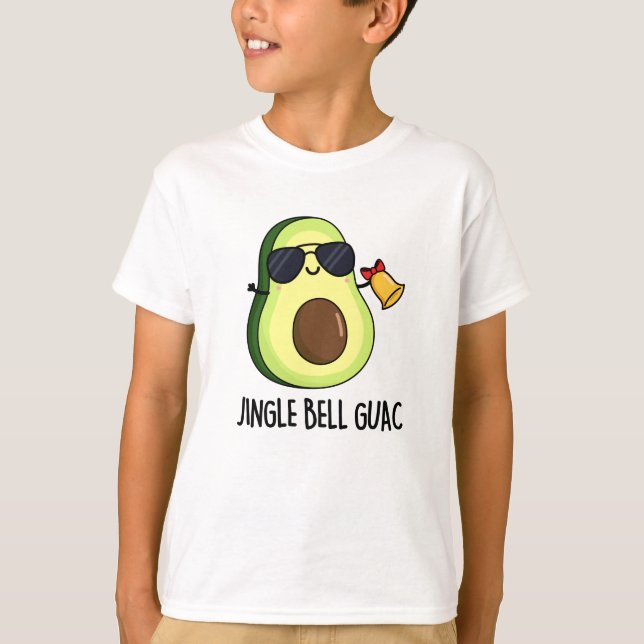 T-shirt Jingle Bell Guac Amusant Avocado Pun (Devant)