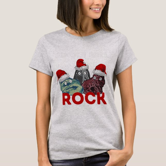 T-shirt Jingle Bell Rock Géologue drôle Cadeaux de Noël  (Devant)