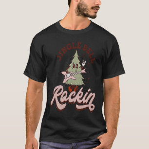 T-shirt Jingle Bell Rockin Xmas Tree Super Rétro Christma