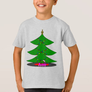 T-shirt Jingle Claws Arbre de Noël Fantaisiste & Train