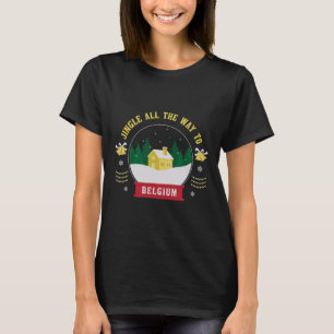 T-shirt Jingle Jusqu'En Belgique - Noël Belge