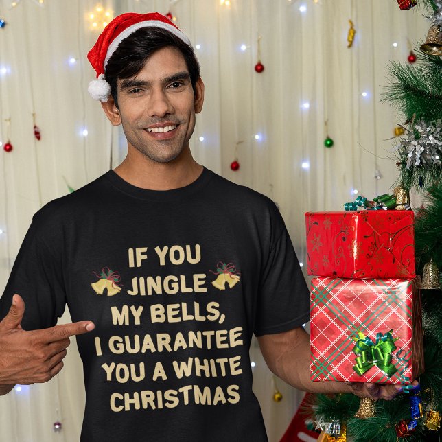 T-shirt Jingle Mes cloches Pour Un Tee De Noël Blanc (Créateur téléchargé)