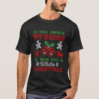 T-shirt Jingle My Bells Je Vous Donnerai Un Blanc Vilain P