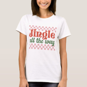 T-shirt Jingle Tout Le Chemin Retro Noël Super