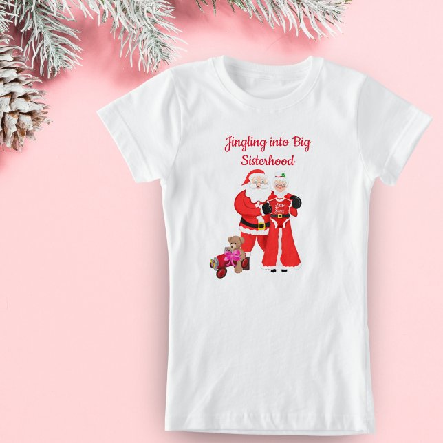 T-Shirt Jingler Dans La Grande Sisterhood - Little Sis Pèr (A great t-shirt for your child who is going to take the role of big sister!)