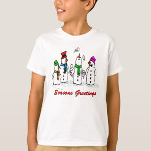 T-shirt Jinking Snowmen
