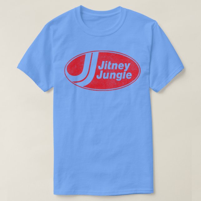 T-shirt Jitney Jungle Vintage look Foncé Design (Design devant)