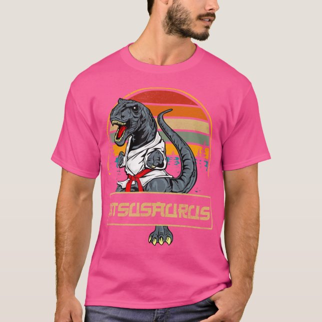 T-shirt Jitsusaurus Funny Jiu Jitsu T-Rex Bjj Mixed martia (Devant)