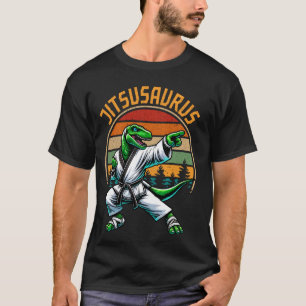 T-shirt Jitsusaurus Jiu Jitsu BJJ T-Rex Dinosaur Martial A