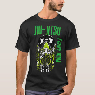 T-shirt Jiu Jitsu Alien Astronaute Détente Mma Lutte Muay 