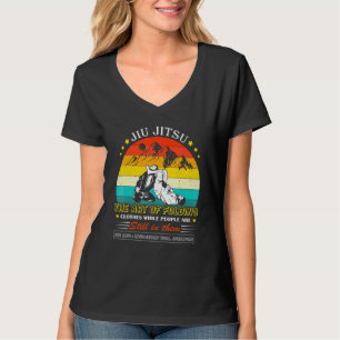 T-shirt Jiu Jitsu Art des vêtements pliants pendant que le