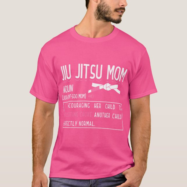 T-shirt Jiu Jitsu Bjj Jiu Jitsu Mama (Devant)