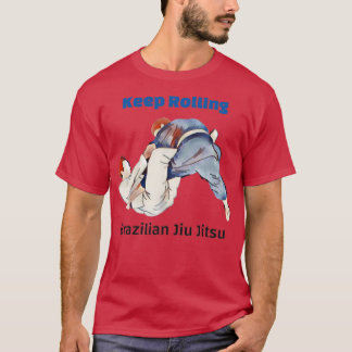 T-shirt Jiu Jitsu Brésil Continuer à rouler BJJ 1