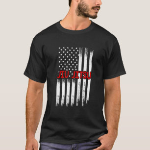 T-shirt Jiu Jitsu Brésilien Drapeau Américain Sports États