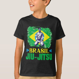 T-shirt Jiu-Jitsu Brésilien Drapeau Brésilien Arts Martiau