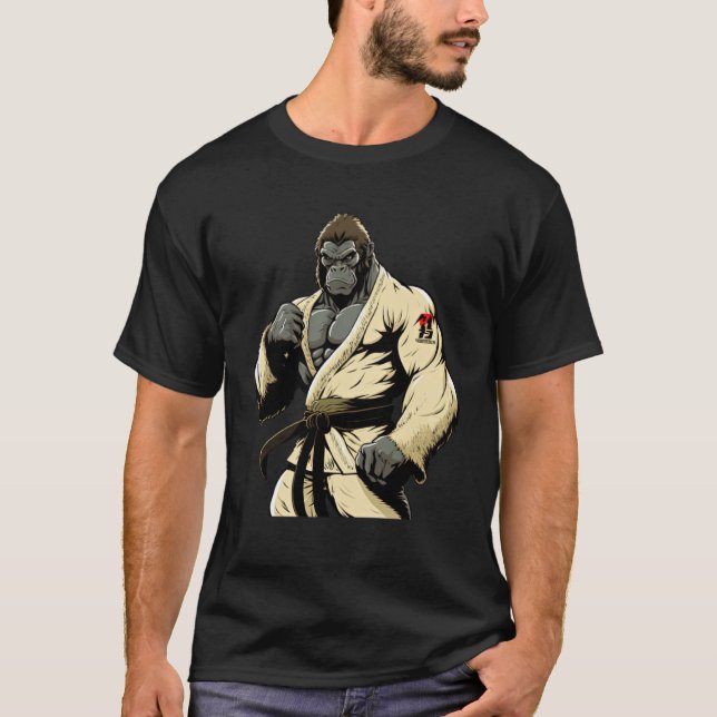 T-shirt Jiu Jitsu brésilien et Gorilla du Grappling (Devant)