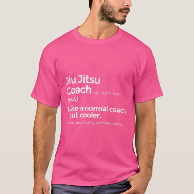 T-shirt Jiu Jitsu Coach Définition Drôle cadeau (Devant)