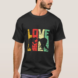 T-shirt Jiu Jitsu - Cool Amour unique Jiu Jitsu Retro Noir