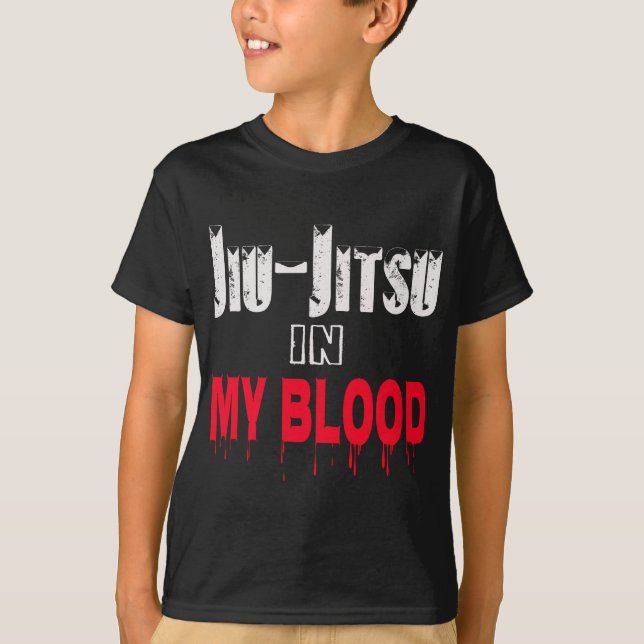 T-shirt Jiu-Jitsu dans mon sang (Devant)
