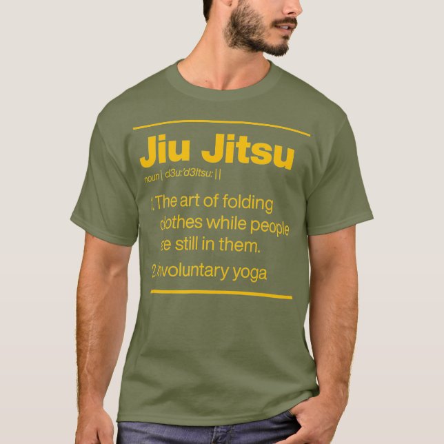 T-shirt Jiu Jitsu Dictionnaire Yoga Involontaire Définitio (Devant)