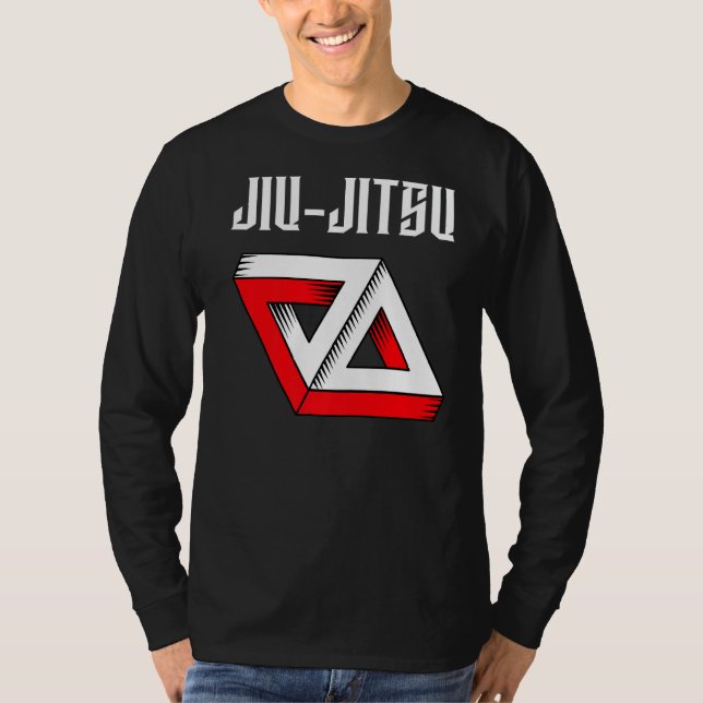 T-shirt Jiu Jitsu Double Gracie Triangle Bjj Mixed martial (Devant)