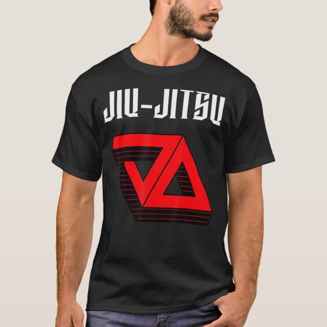 T-shirt Jiu Jitsu Double Gracie Triangle Mixed martial art (Devant)
