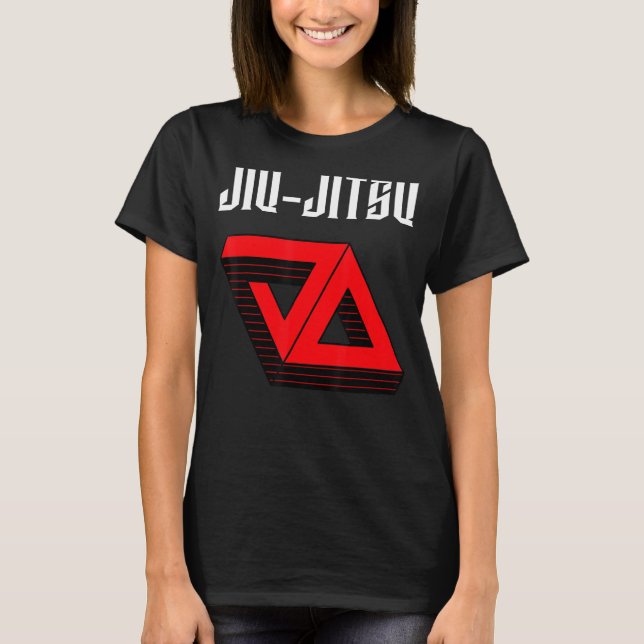 T-shirt Jiu Jitsu Double Gracie Triangle Mixed martial art (Devant)