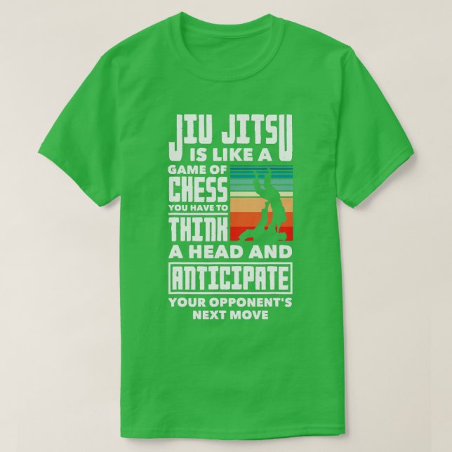 T-shirt Jiu Jitsu Est Comme Un Jeu D'échecs Jiu Jitsu 2 (Design devant)