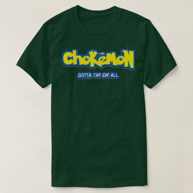 T-shirt Jiu Jitsu est un drôle de chokemon BJJ M (Design devant)