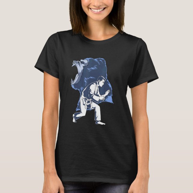 T-shirt Jiu Jitsu Et Grappling Gorilla (Devant)
