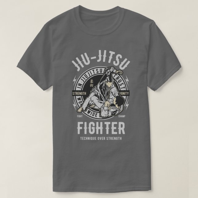 T-shirt Jiu Jitsu Fighter MIXED MARTIAL ART Karate Martial (Design devant)