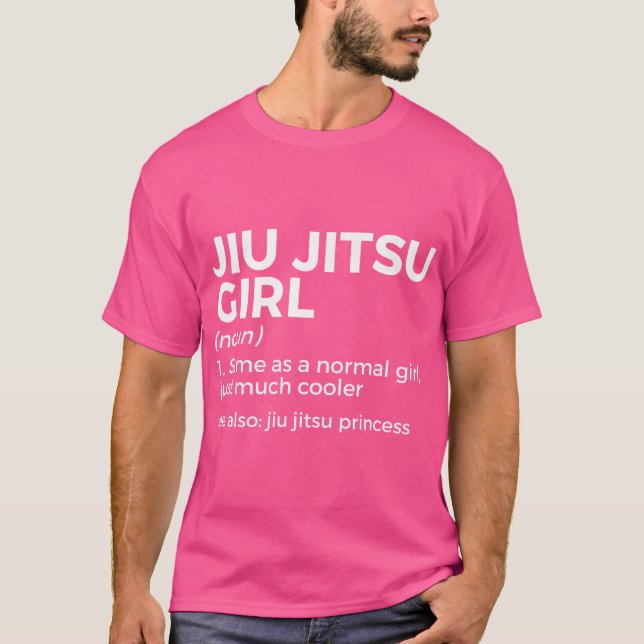T-shirt Jiu Jitsu Fille Définition Princesse Funny Martial (Devant)
