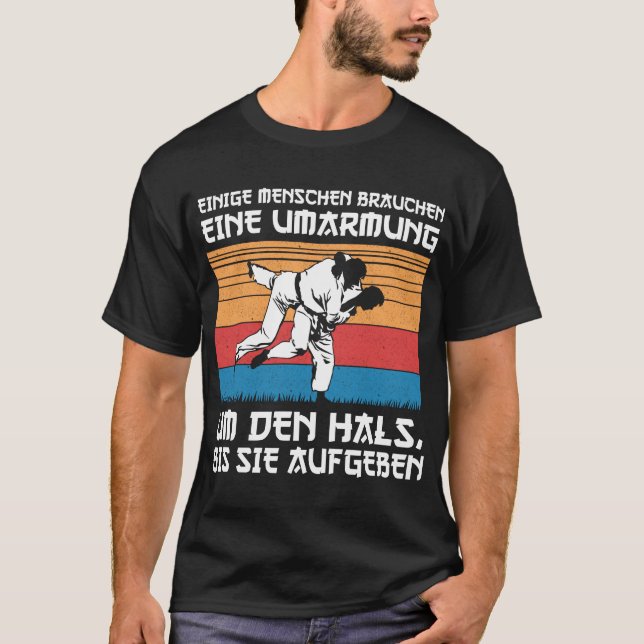 T-shirt Jiu Jitsu Judo Humour Kampfsport Umarmung (Devant)