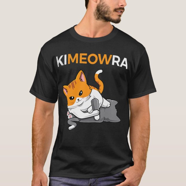 T-shirt Jiu jitsu Kimura _ Cute Kawaii Chat Funny BJJ (Devant)